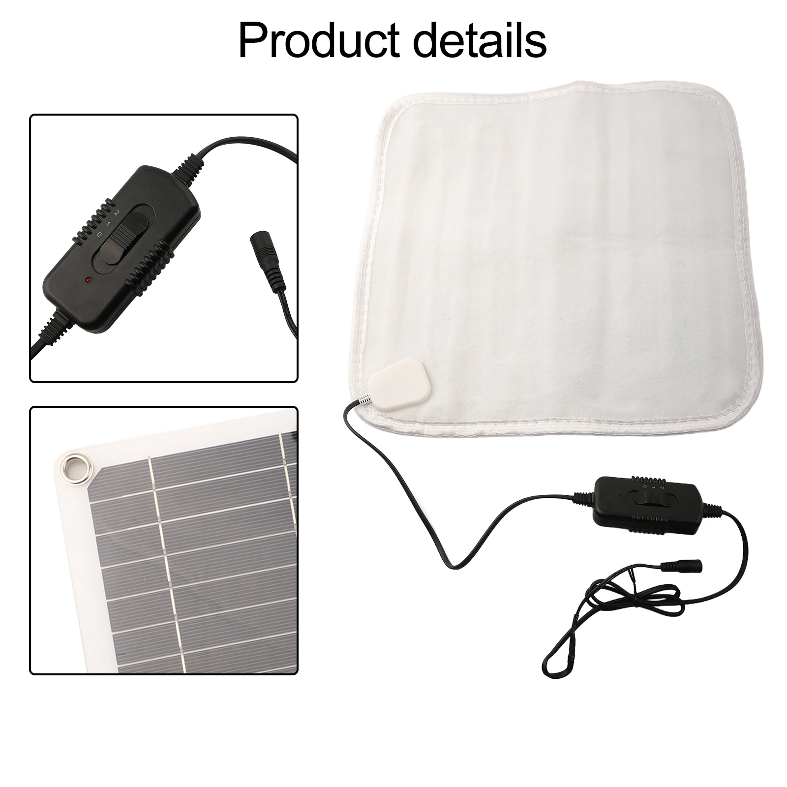 Adjustable Temperature Pet Blanket Pet Heating Pad Pet Heating Blanket Solar Panel Two-speed Adjustment Switch