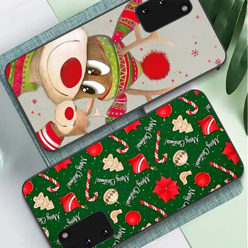 Merry Christmas Phone Case for Samsung S10 21 20 9 8 plus lite S20 UlTRA 7edge