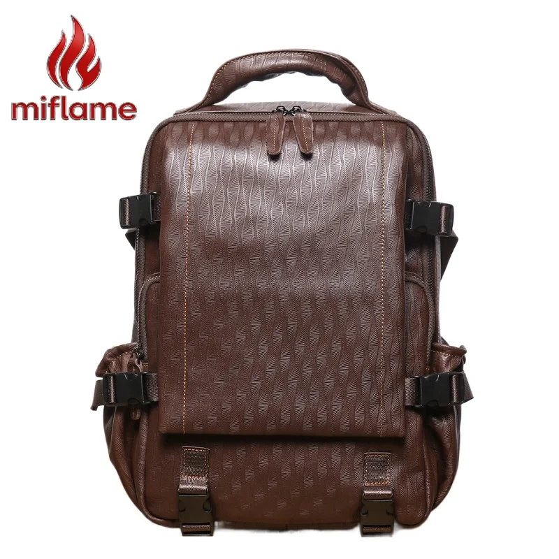 

Men's Leather Travel Backpack Genuine Leather Top Grain Large Capacity Laptop Backpack Business Trip Travel New Arrival
