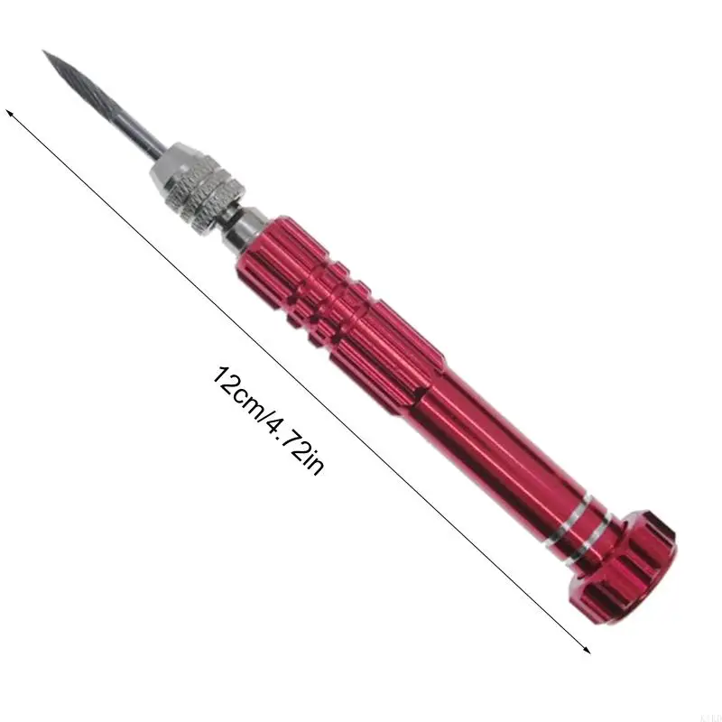 K1KD Tennis Stainless Racquet Stringer Stringer Stringing Cone Repair Accessory 12cm Merah/Hitam