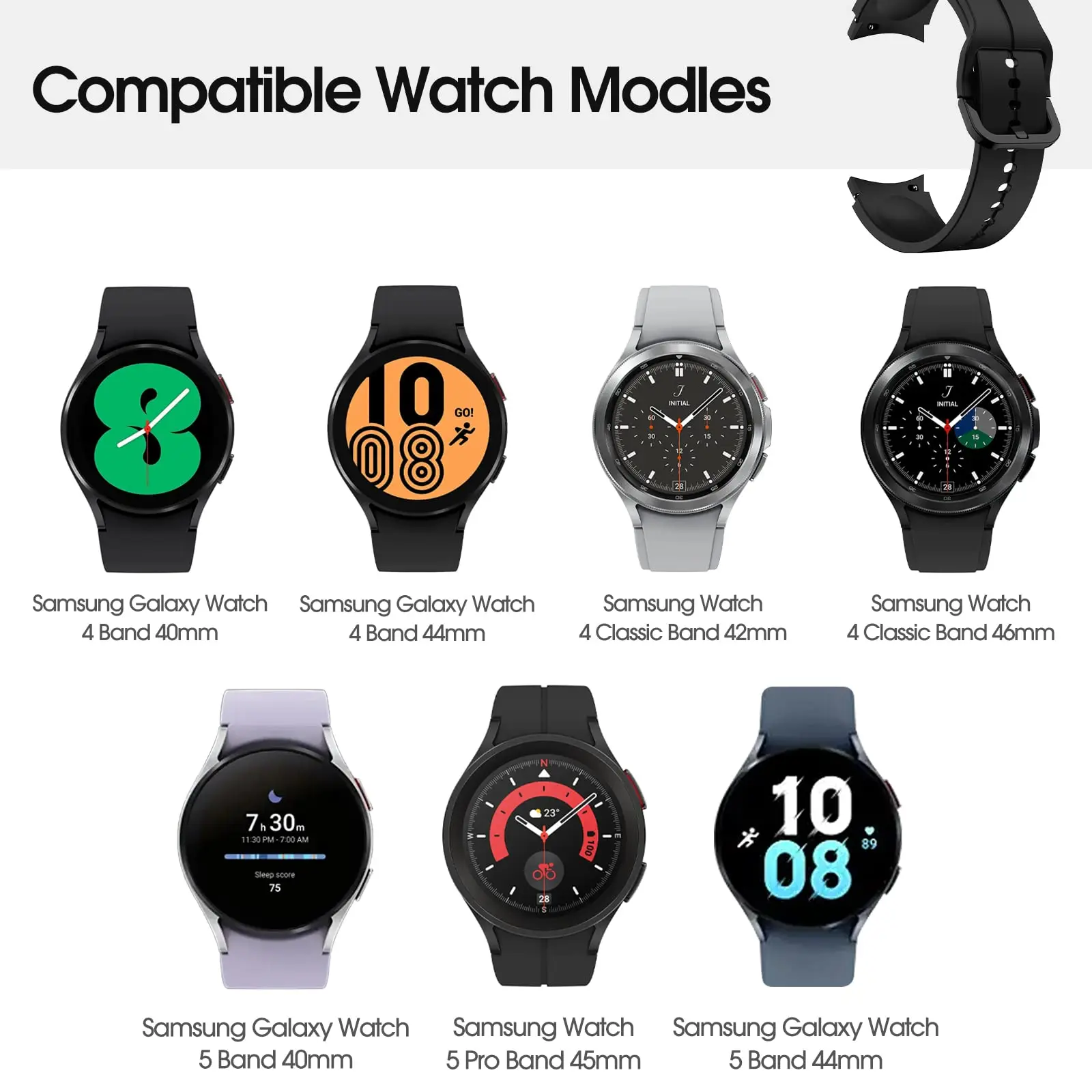 Silicone Strap For Samsung Galaxy Watch 4 classic 46mm 42mm smartwatch Ridge Sport Bracelet Galaxy Watch 4 44mm 40mm band