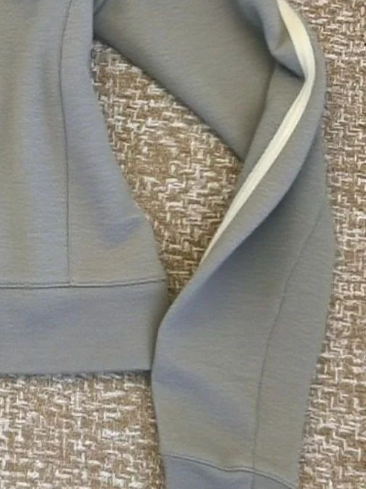 Felpa in due pezzi finta vintage estetica donna Y2k giacche slim casual con cerniera Grunge autunno nuovo cappotto a maniche lunghe patchwork