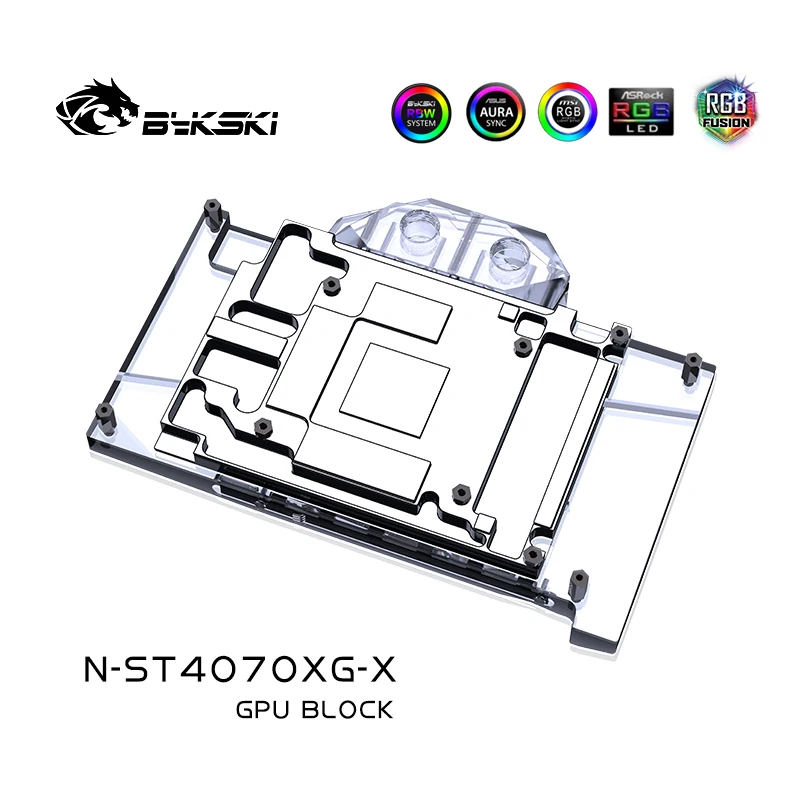 Bykski GPU Custom Water Block For ZOTAC GeForce RTX 4070 12GB X GAMING Video Card Water Cooler Custom,Computer GPU Cooling Part