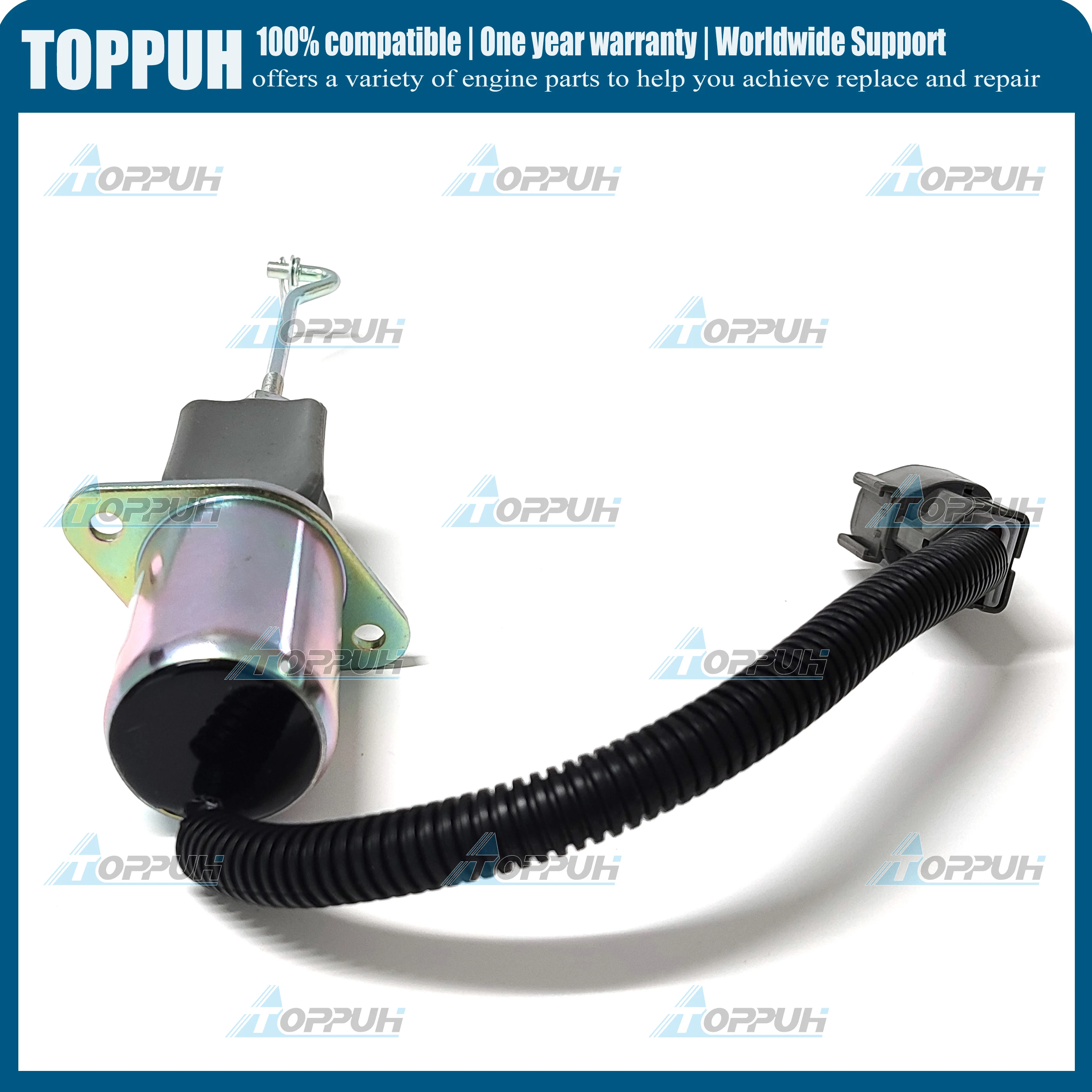 12V Stop Solenoid Valve 32A87-15100 For Mitsubishi S4Q S4S Volvo Terex Schaeff 32A87-06100 32A87-05100