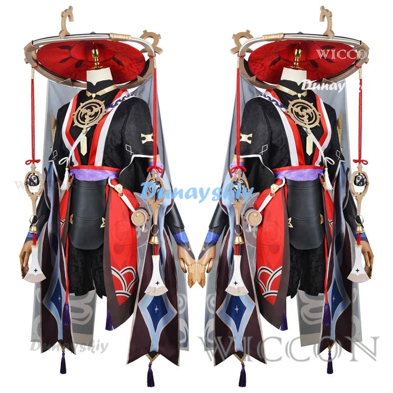 game Genshin Impact Scaramouche Cosplay Genshin Impact Costume Wanderer Wig Shoe Set Anime Halloween Party Cosplay Uniform