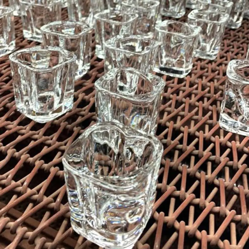 Whiskey Cup Shot Glasses square heart shaped thick Glasses Clear Cocktail Vodka Wine Liquor Cup For Party Bar Wedding