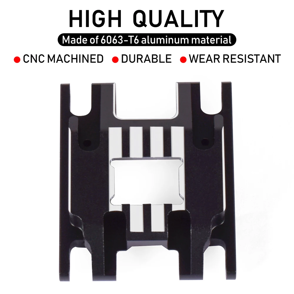 9imod Aluminum Alloy Skid Plate Transmission Mount Gearbox Base Center Frame Brace Hops Up for TRX4M 1/18 RC Crawler Car Parts