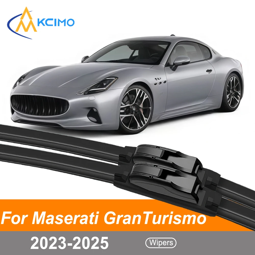 

Front Wiper Blades Kit For Maserati GranTurismo M189 2023-2025 Windshield Wipers Set All-Weather Rubber Easy Installation