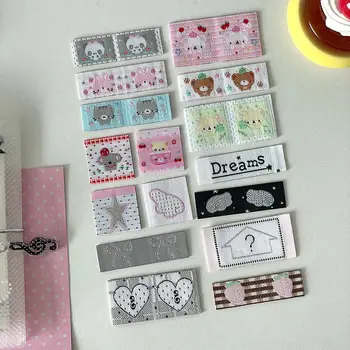 WAKAWAKA 織嘜索引標籤刺繡幸運標籤文具貼紙標籤貼紙剪貼簿貼紙自黏卡片 8 最佳銷售 勞力士貼紙 - №7
