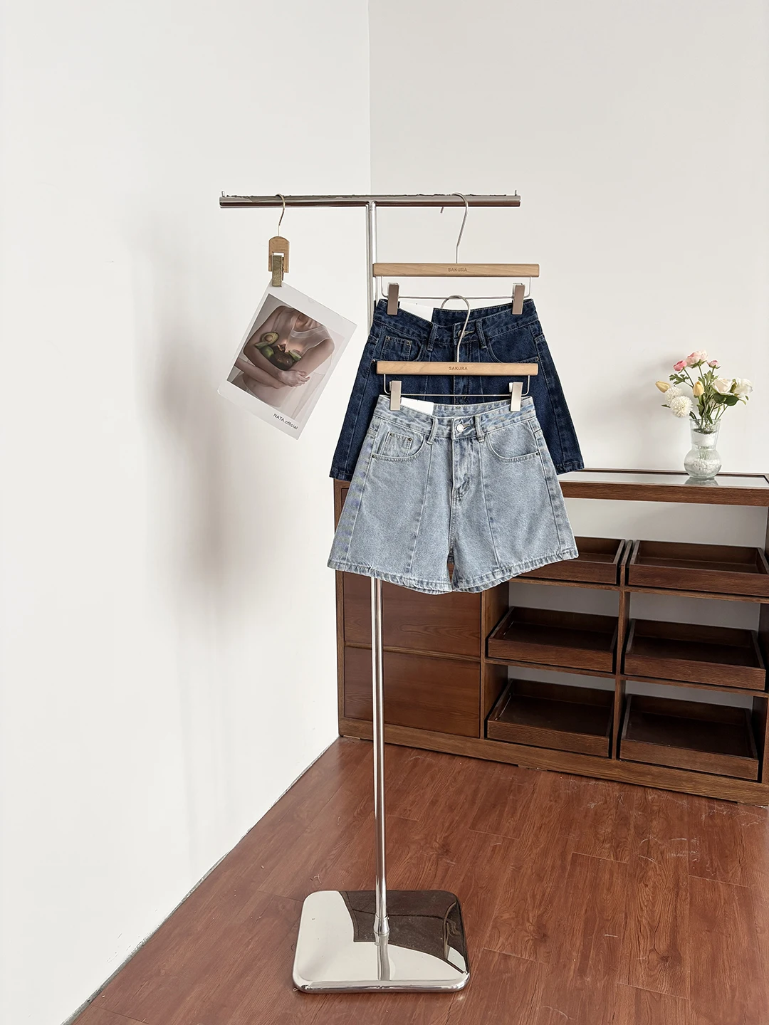 

High Waist Loose Fit Denim Shorts Women's Commuter Style Summer New Korean Version Small Size Versatile Wide Leg Pants