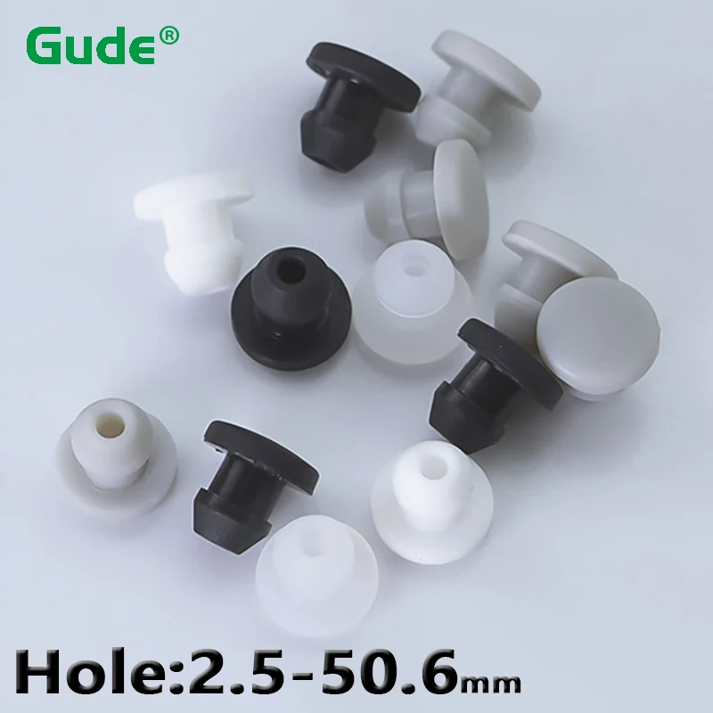 Silicone Rubber Conical Snap-on Hole Plug Blanking End T-type Plug Caps Seal Stopper 2.5mm-50.6mm