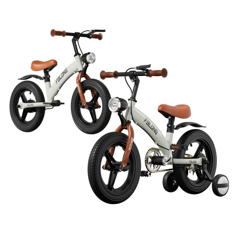 FJ Durable Classic Lightweight And Safe Children\'s Balanced Bicycle 2-in-1 2-8 Year Old Male And Female Baby Scooters New 2024