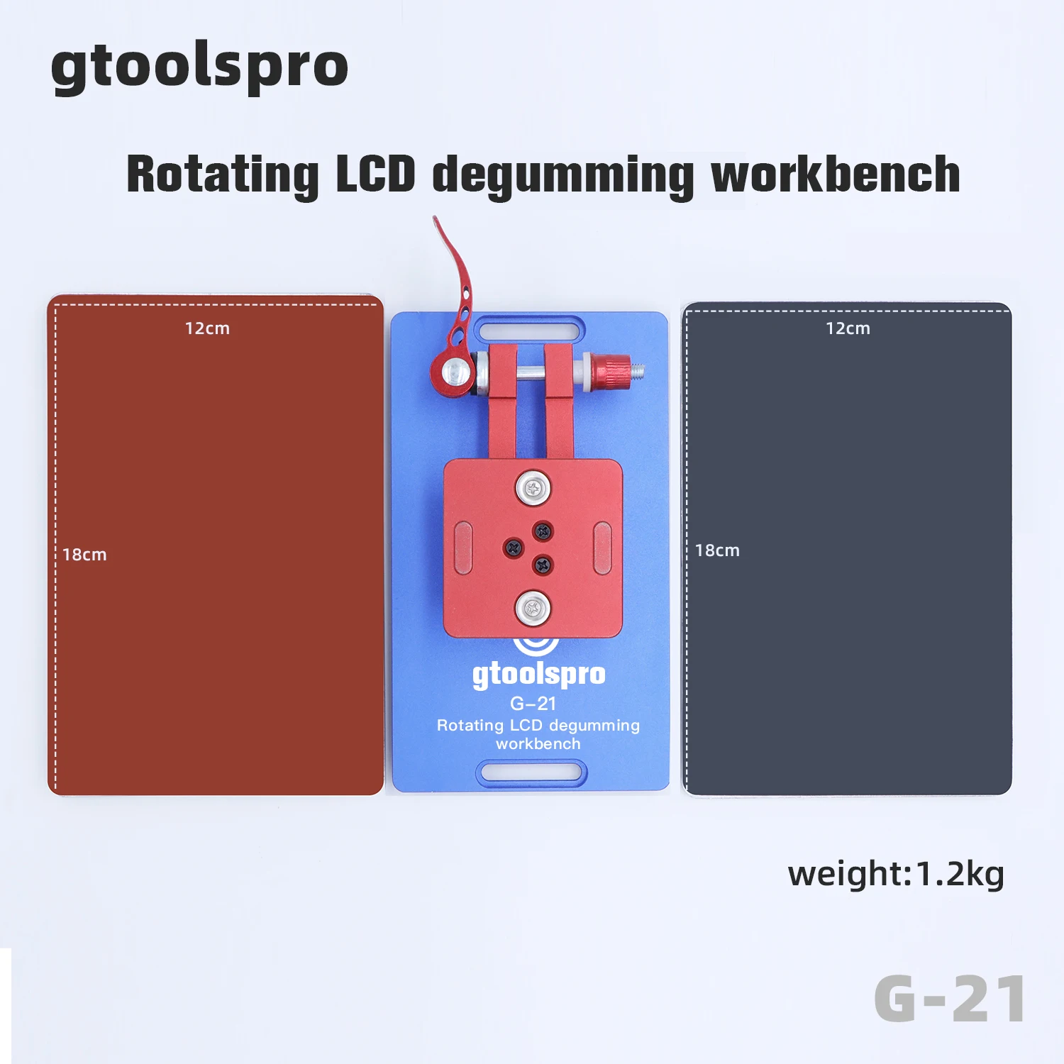 Gtoolspro G-21 Вращающийся ЖК-дисплей, съемковый рабочий стол для экрана мобильного телефона OCA, склеивание, удаление, чистка, рабочий коврик