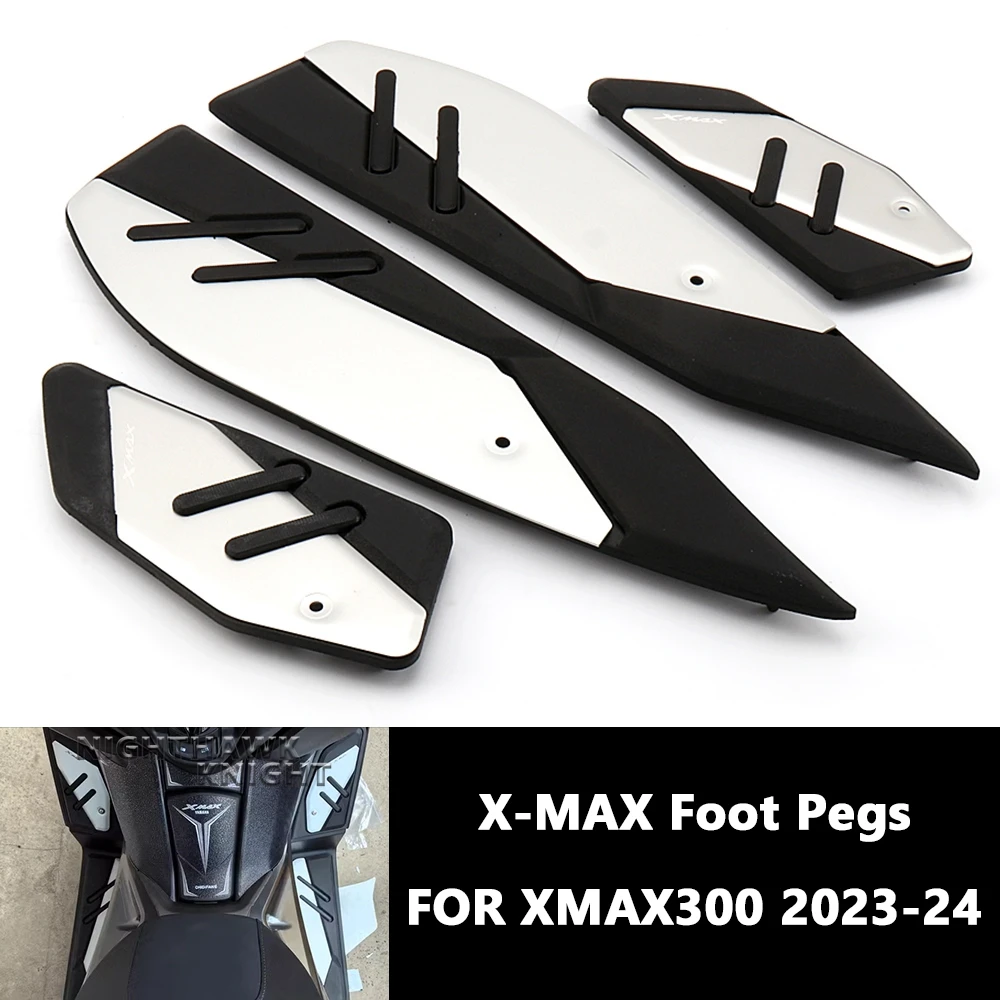 

XMAX Accessories Foot Pegs For YAMAHA XMAX 300 X-MAX300 XMAX300 2023 2024 Motorcycle Skidproof Pedal Footrest Footpads