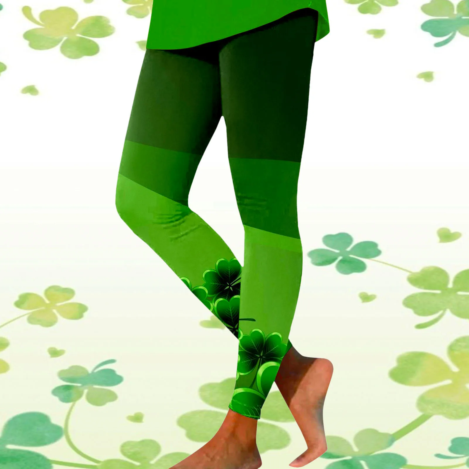 St. Patrick'S Day-mallas deportivas estampadas para mujer, Leggings informales de Yoga, pantalones Vintage