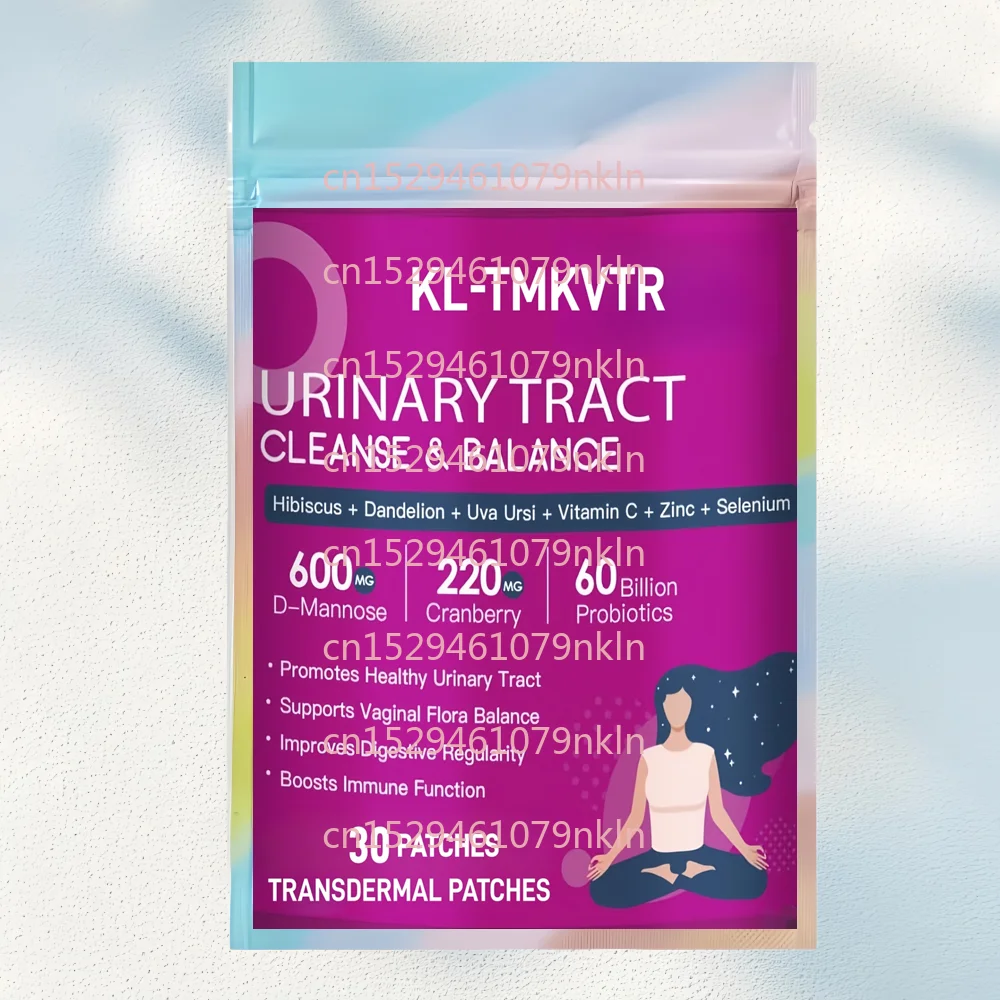 30 Parches Transdérmicos de Probióticos para Mujeres con D-Manosa y Arándano - Salud Digestiva, Infecciones Urinarias y Equilibrio del pH