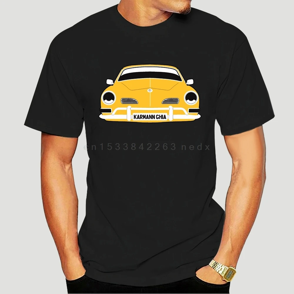 CUSTOM HTees T-shirt - KARMANN GHIA (Karman) Pick Car Colour Plate XS-5XL Hot Sale Men Fashion