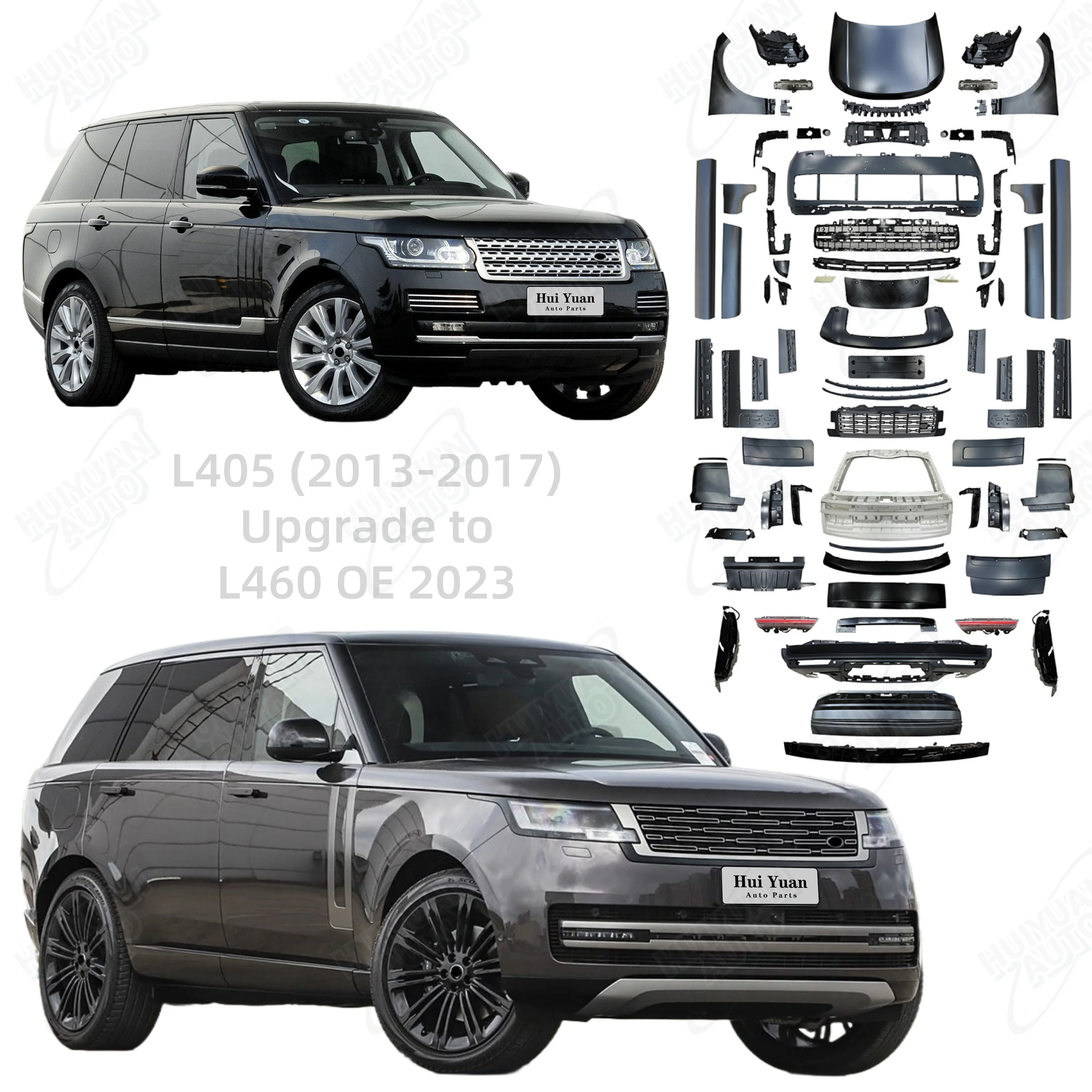 

Car Bumper for Range Rover Vogue 2013-2017 Upgrade Body Kit L460 2023 OE Bumper Bonnet Fender Trunk Lid Headlight