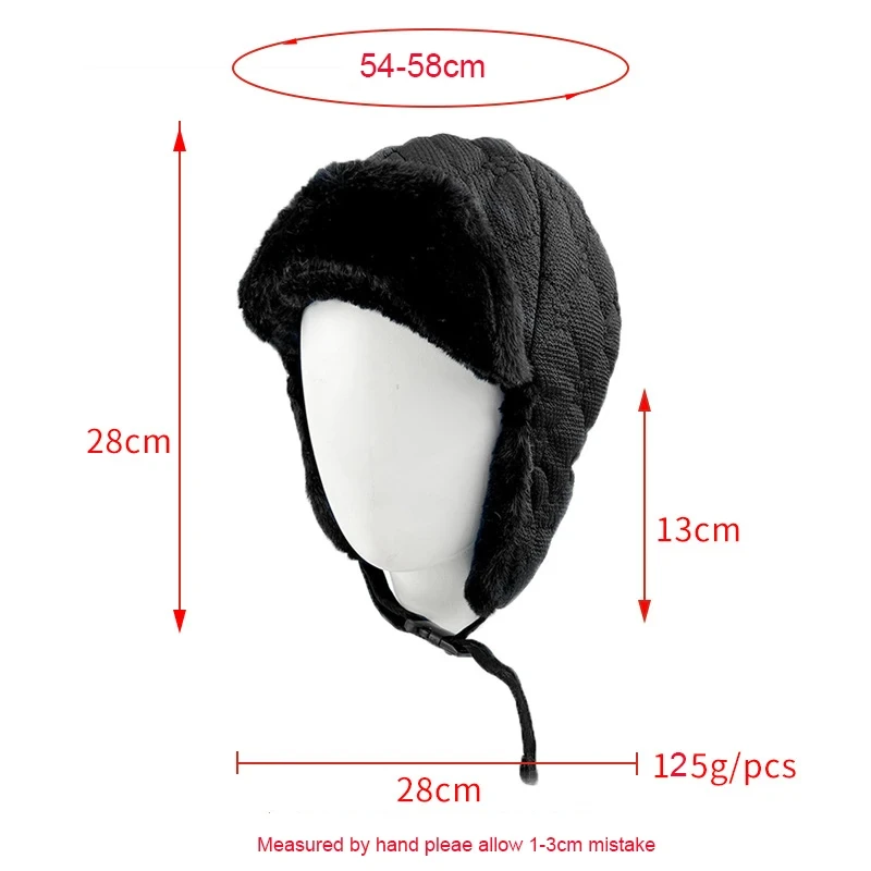 Korean Version Fashion Retro Ear Protection Flying Hats for Men and Women Winter Outdoor Riding and Skiing Warm Bomber Hat