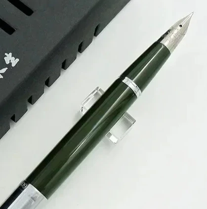 2026 601A Vacumatic Fountain Pen Piston Type Ink Pen Silver Cap F/M/Fude Hooded Nib Business Stationery Office School Supplies