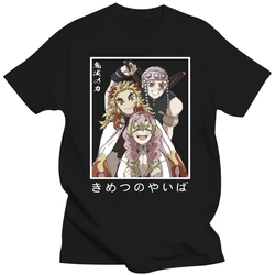 Anime Demon Slayer Men Women T Shirt Clothes Kawaii Rengoku Kyoujurou/Uzui Tengen/Kanroji Mitsuri Manga Oversized Short Sleeve