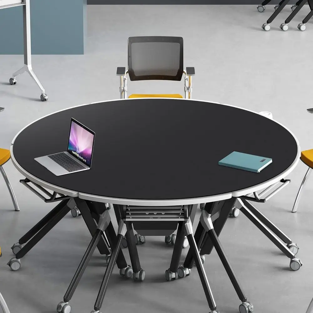 Коврики для круглого стола — черные пробковые кожаные салфетки, 54-40 дюймов, регулируемые для боковых обеденных или журнальных столиков