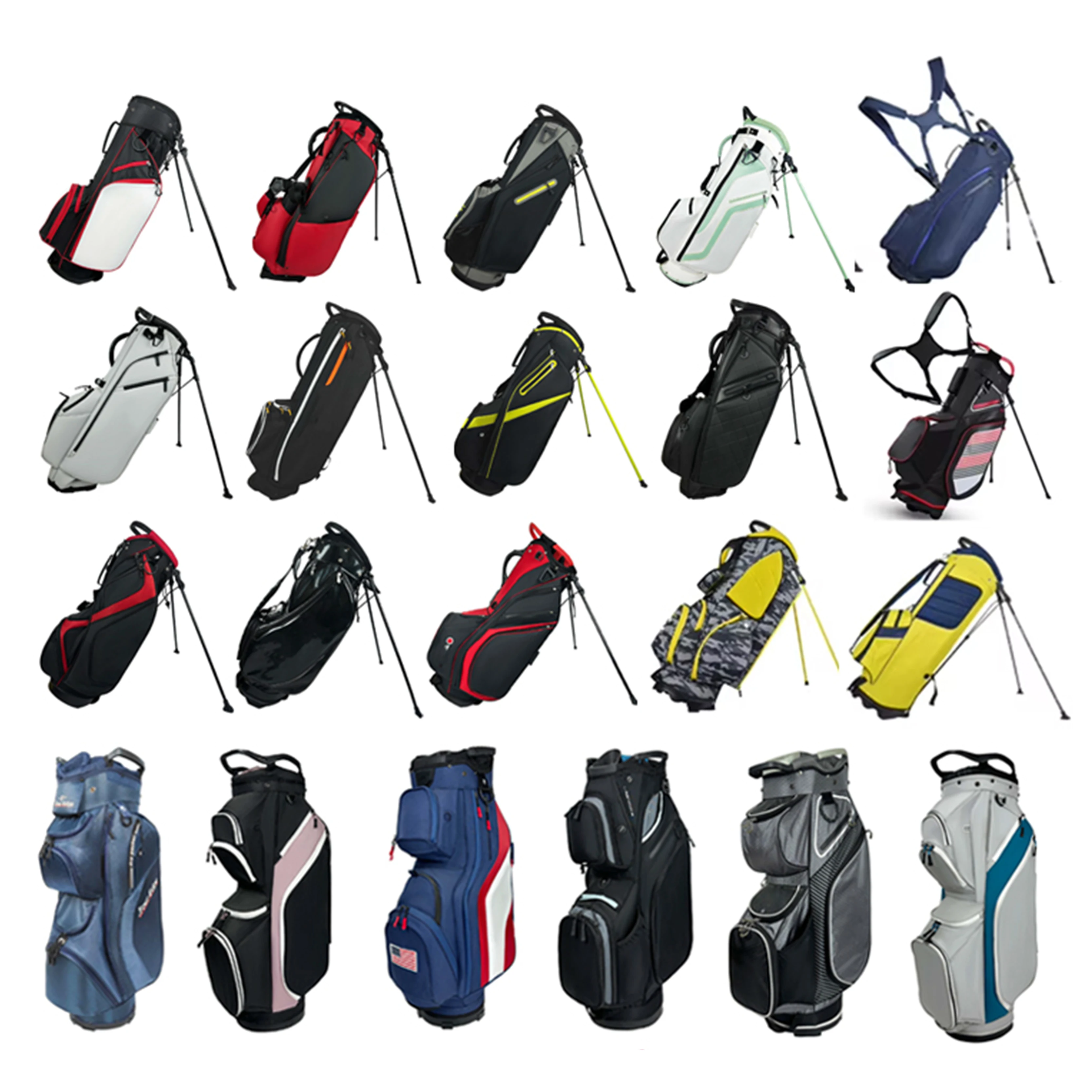 Golf Bag Cooler ASL001 PU Waterproof 10-way Divider Adjustable Strap Multiple Storage Pockets Temperature Portable view 5