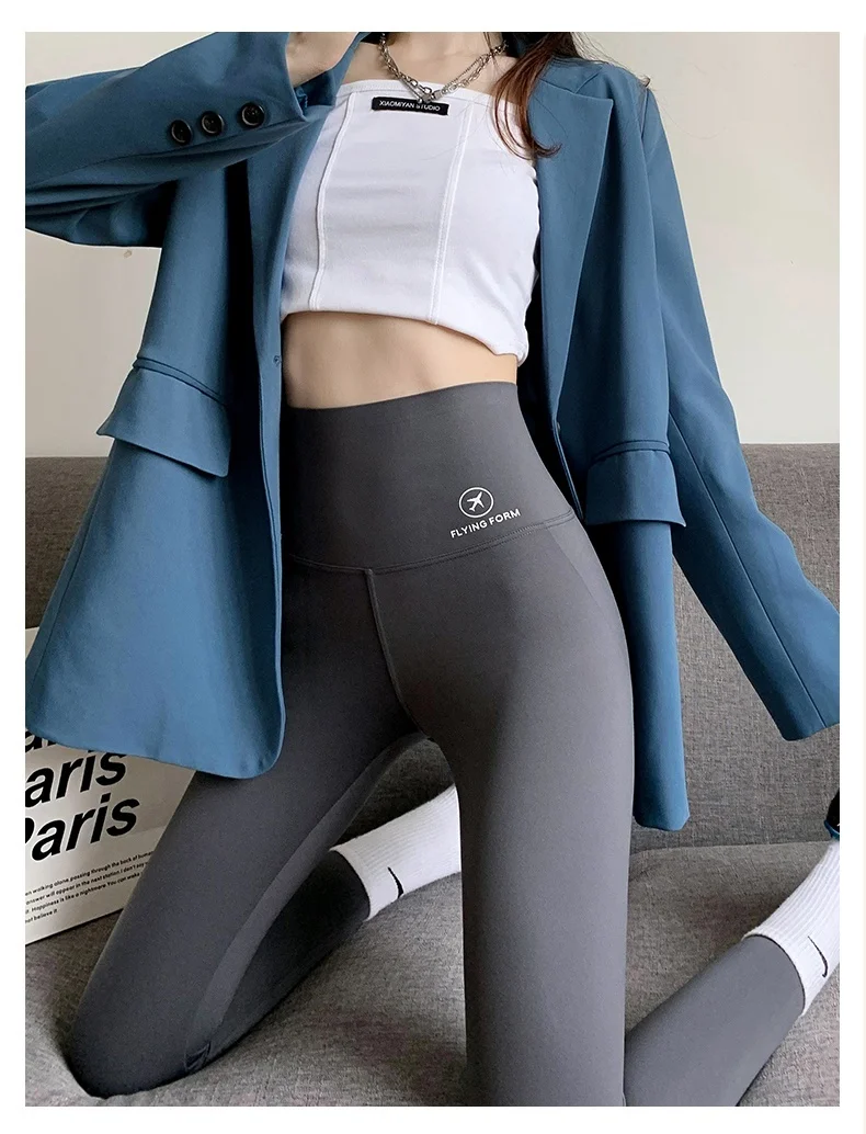 

Yoga Pants Tall Women Breathe Freely Japanese Mid Waisted Thick Black Push High Ootd Quality Tush Sport Drapey Temperament Emo
