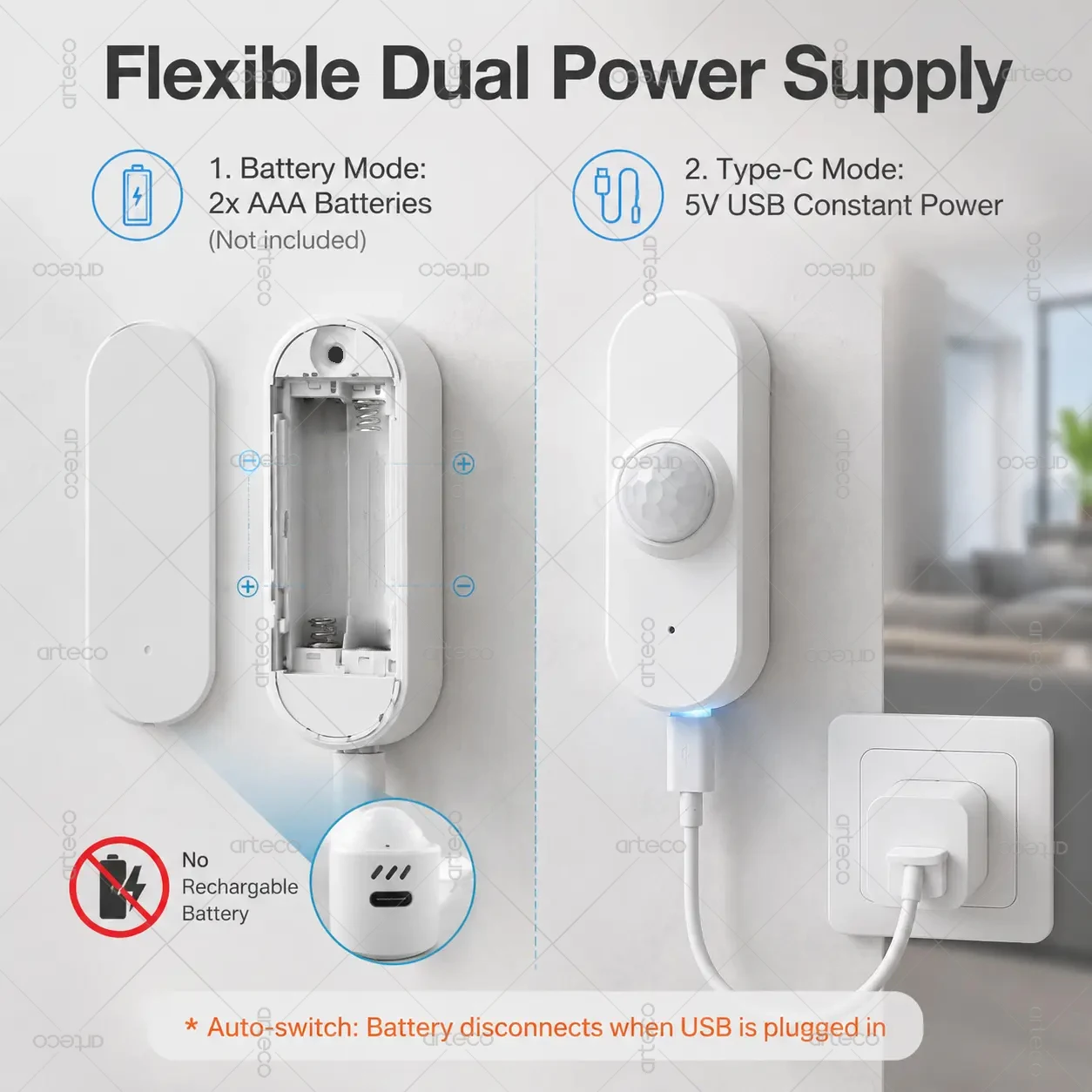 Tuya WiFi PIR Motion Sensor Smart Life App Remote Monitor Temperature Humidity Human Body Infrared Detector Luminance Detection view 6