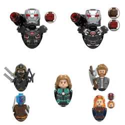 X0258 Nebula War Machine Hawkeye Building Blocks Hero Anime Bricks Dolls Mini Action Toy Figures Assemble Blocks Children Gifts