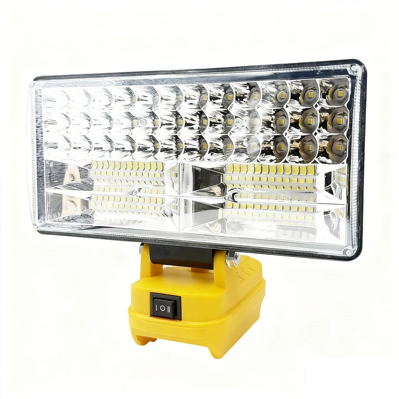 3/8-inch For Dewalt Work Light 18V Lithium Battery Wireless LED Lights Compatible DCB204 DCB206 Portable Outdoor Flashlight