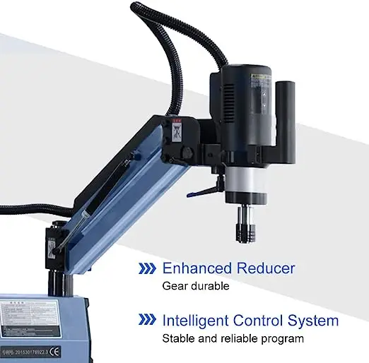 M6--M30 Automatic Electric Tapping Machine Arm with 200Rpm 1100mm   Servo M30 with ANSI  Collets 9pcs