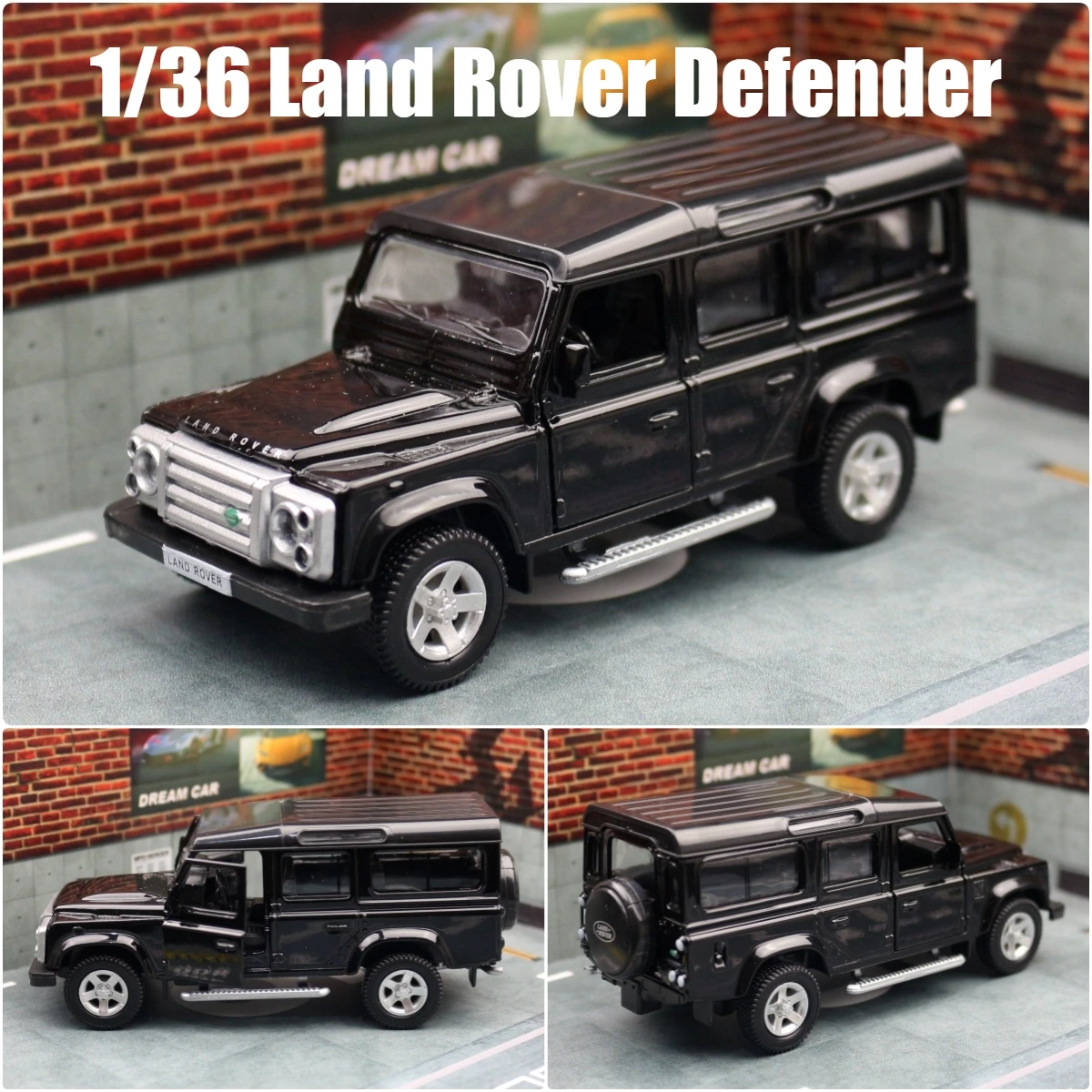 1/36 ランドローバーディフェンダー SUV おもちゃの車のモデル子供の