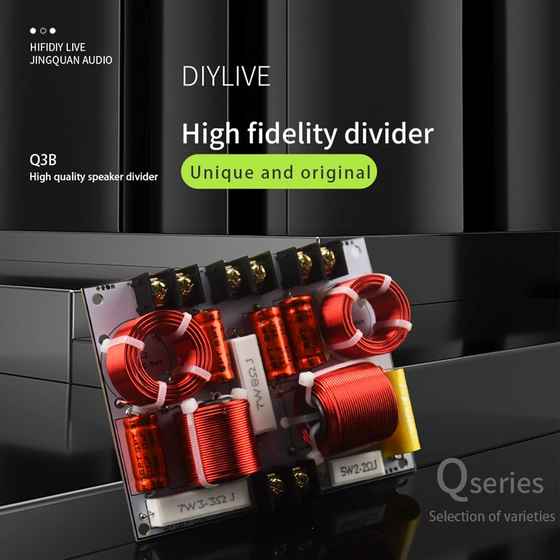 HIFIDIY Hi-Fi 2-drożne 3-drożne 3-elementowe głośniki (głośnik wysokotonowy + głośnik średniotonowy + głośnik niskotonowy) Głośniki audio Zwrotnice filtrujące częstotliwości Q2C Q3B Q4 Q6