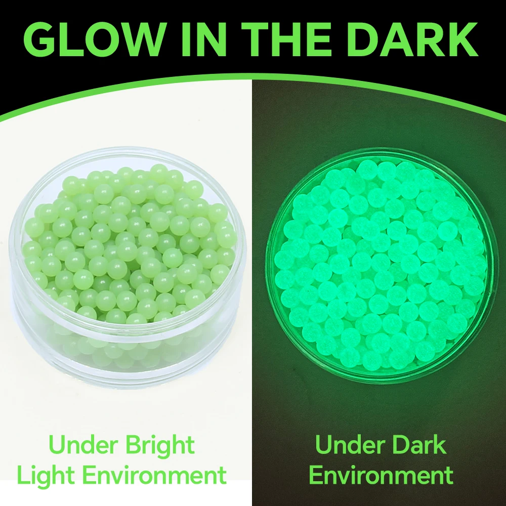 

3D Glow in The Dark 6mm Airsoft BB Pellets 0.12g Fluorescent Plastic BBS for Airsoft Gun Rifle Shooting Accessories