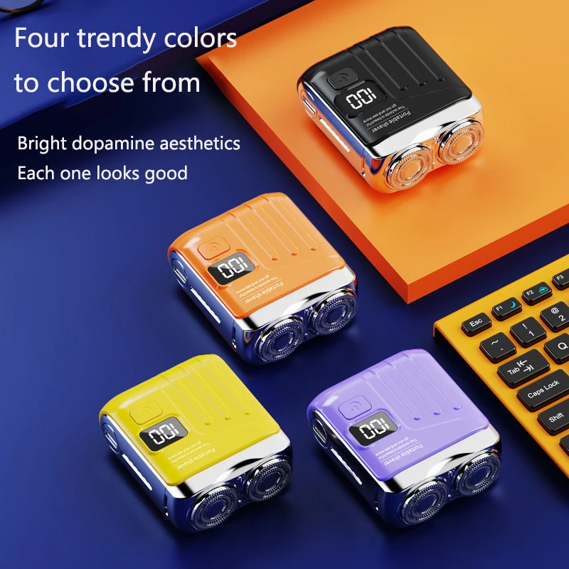 STLF R19 Magnetic Mini Shaver Usb Charging Portable Electric Travel Shaver with Digital Display