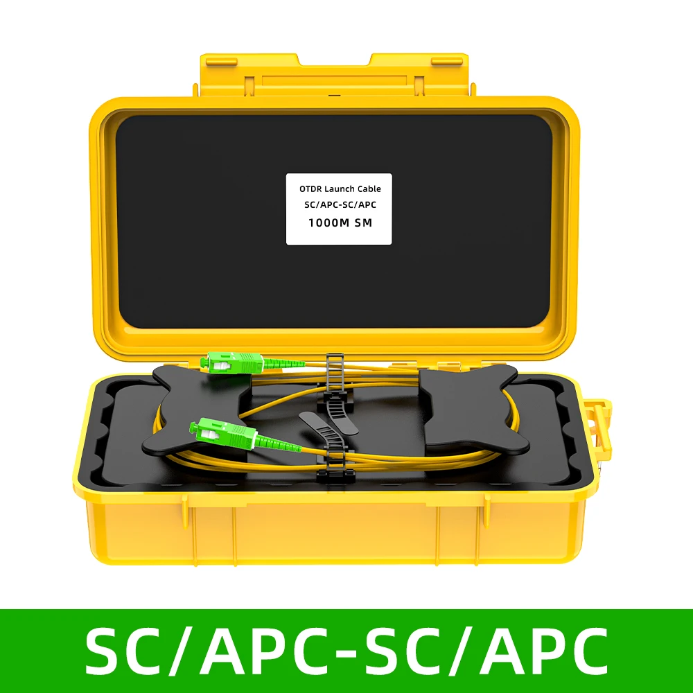 Customize SAIVXIAN Fiber Optic OTDR Launch Cable Box 1310/1550nm 150M~2000M(optional) OTDR Dead Zone Eliminator SC/APC-SC/APC