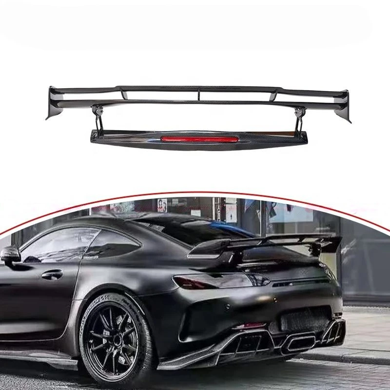 Superior Quality High Fitment Pro Style Gloss Carbon Fiber Rear Spoiler Auto Exterior Part Trunk Tail Wing Racing Aero Body Part
