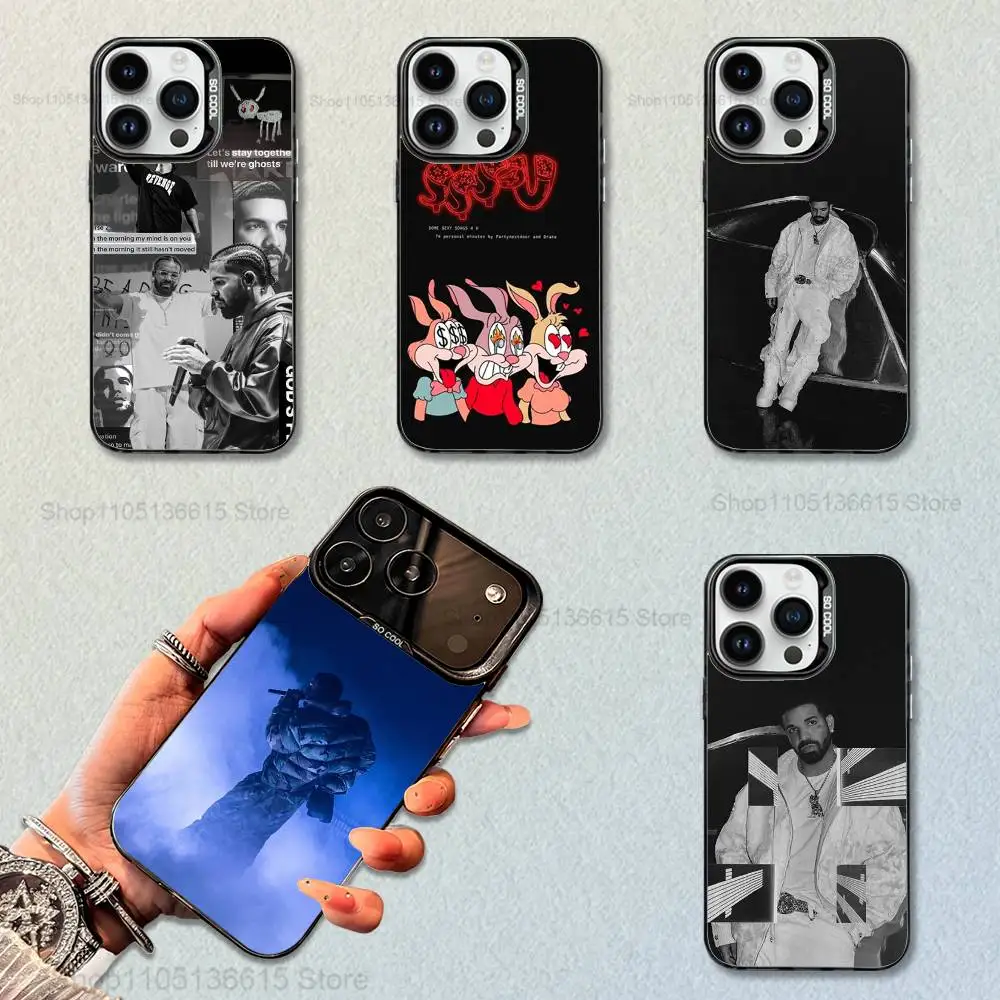 

Rapper D-Drake Cool Phone Case For iPhone 16,15,14,17,13,12,11,Mini,Pro,SE,XS,MAX,Black Matte Silicone Cover