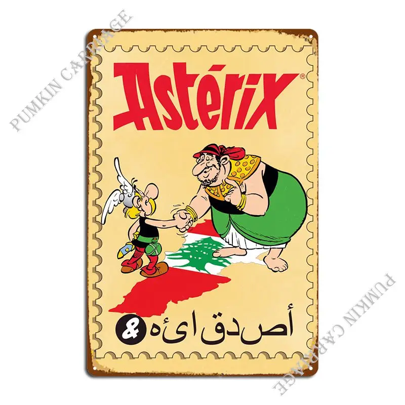 Asterix In Lebanon Metal Plaque Poster Garage Club Cinema Cinema Customized Tin Sign Poster