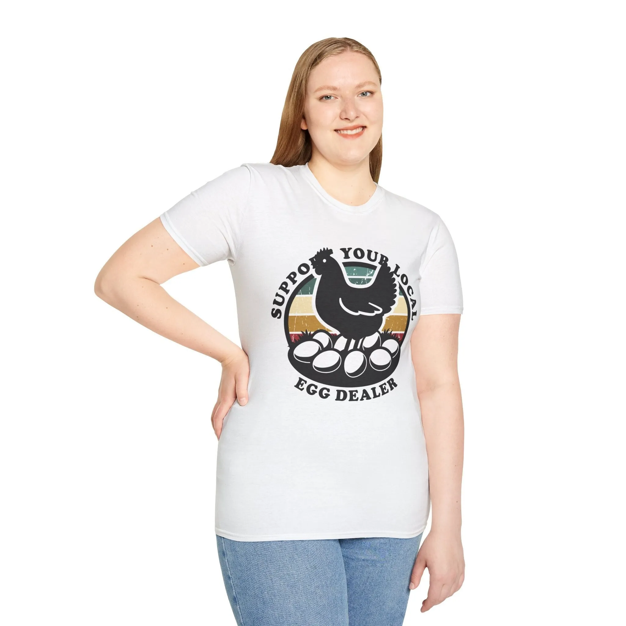 Support Your Local Egg Dealer Farmer Chicken Lover T Shirt