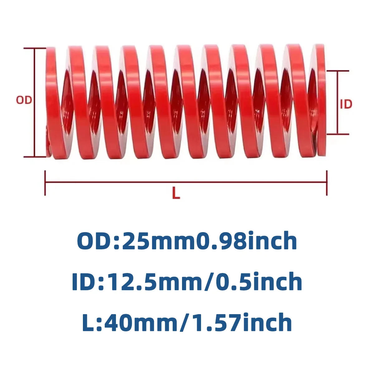 1/2/4/8pcs Support Rod Spring Spiral Car Rear Luggage Rear Door Support Rod Spring Red Compression Spring Pull Rod Tool