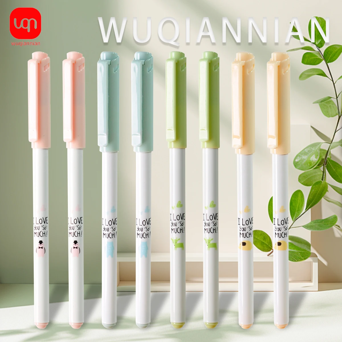 

WQN-3/6 шт. минималистичная гелевая ручка в японском стиле с полной иглой, наконечник 0,38 мм, быстросохнущий, гладкий, многоцветный корпус, офис с черными чернилами