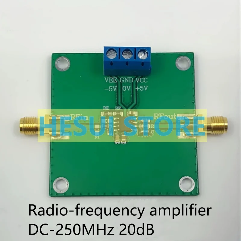 Baseband high-frequency instrument operational amplifier F=0--250MHz, gain 20dB DC