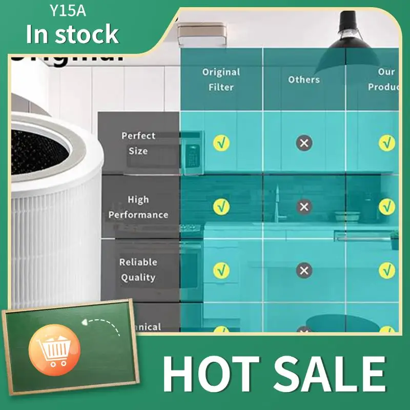 

Y15A 2X Replacement Filter For LEVOIT Core 400S Air Purifiers H13 True HEPA And Activated Carbon Filter Core400s-RF