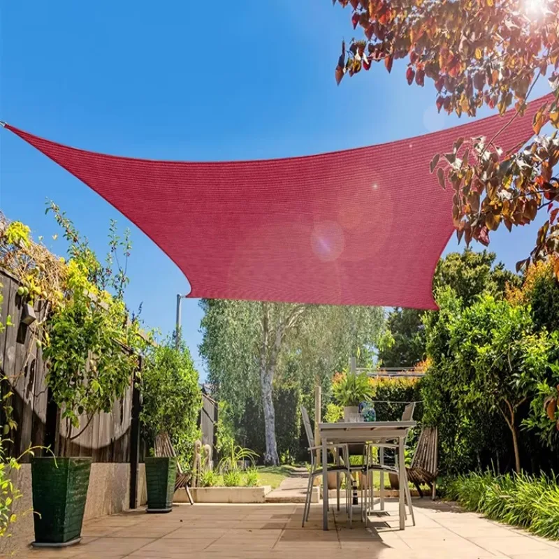 

4x5m Red Plastic Outdoor HDPE Shade Net Sun Shade Sail UV
