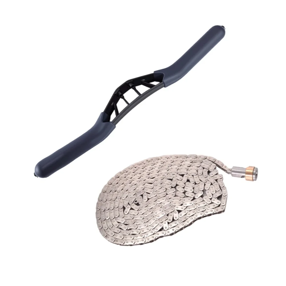 Rowing Machine Spare Part Kit Including Roller Chain and Pull Handle Compatible with For Powerfun 500 and 550 Models