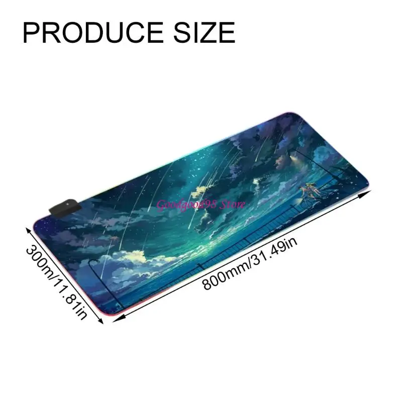 Mouse Pad Computer Laptop Anime Keyboard Mouse Mat Large Mousepad Keyboard 