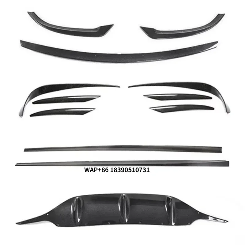 

Real Carbon Fiber Car Parts W238 Front Lip Bumper Rear Diffuser Side Skirt Body Kit for Bez Benz E CLASS Coupe