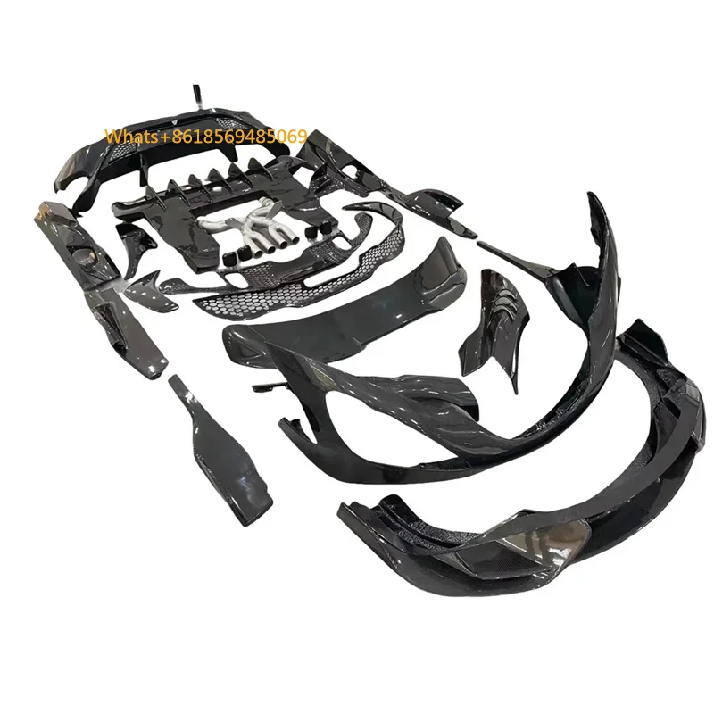 Suitable  720S Modified Carbon Fiber 765LT Style Body Kit Front Bumper Side Skirt Rear Bumper Wing Front